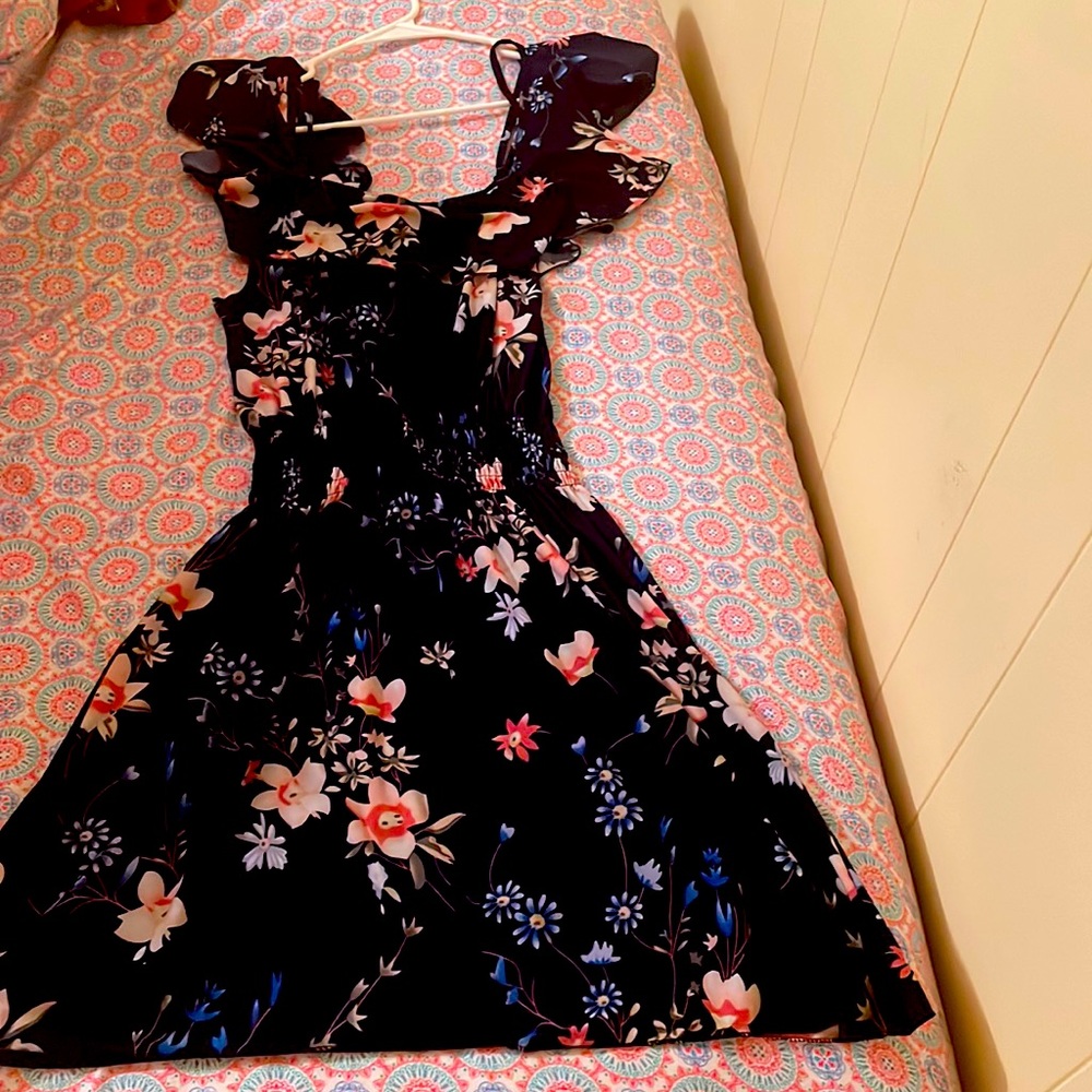 Flower print dress